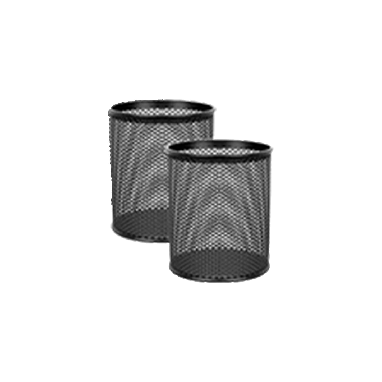 Pack of 2 Round Metal Pen Holder (Size 7.5 cm Dia)