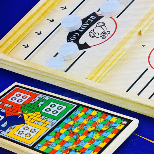 Pucket + Ludo Game - 3 in 1 Indoor Activity for Kids - Best Fun and Learning Game for Children