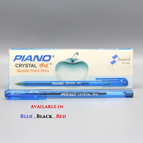 Piano Crystal Gel Pen - 10 Pcs Packet