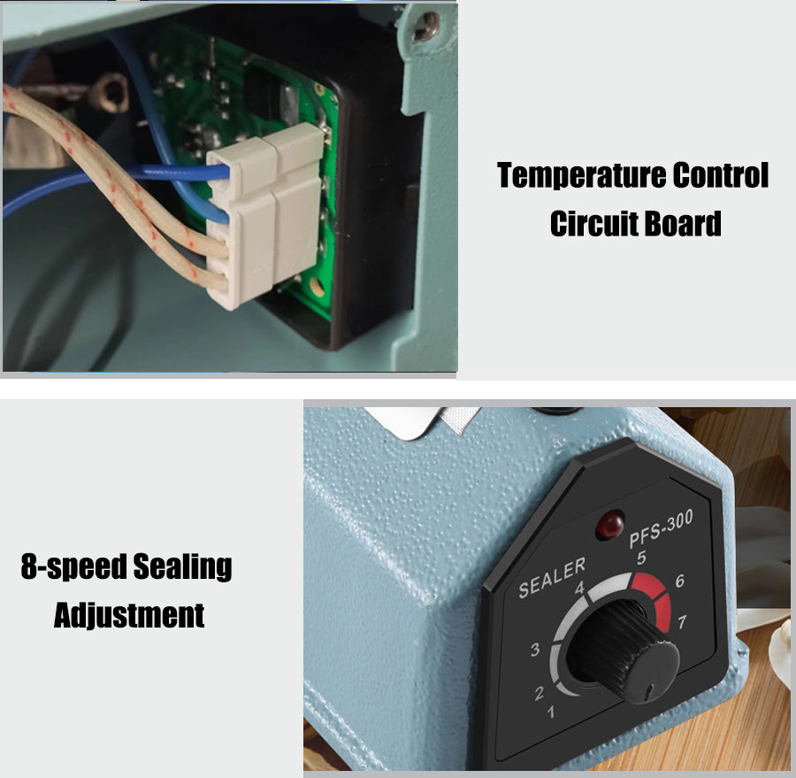 200mm Mini Manual Impulse Heat Sealer - Portable Bag Sealing Machine for Snack and Food Storage