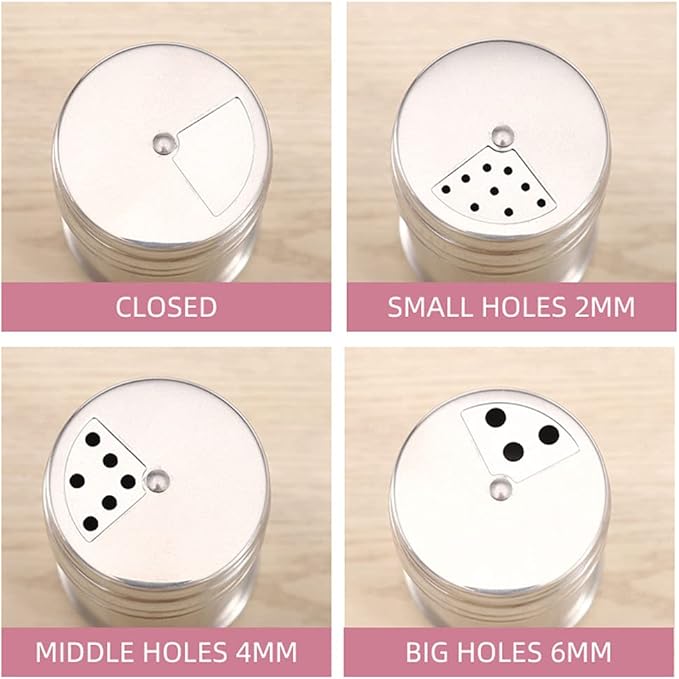 Stainless Steel Salt and Pepper Shaker - Portable Seasoning Bottle for Home, Kitchen, and Outdoor Use