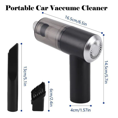 Vacuum Cleaner + Blower 3 in 1 - Rechargeable Cordless Handheld Mini Vacuum for Car, Sofa, Carpet & Home Cleaning