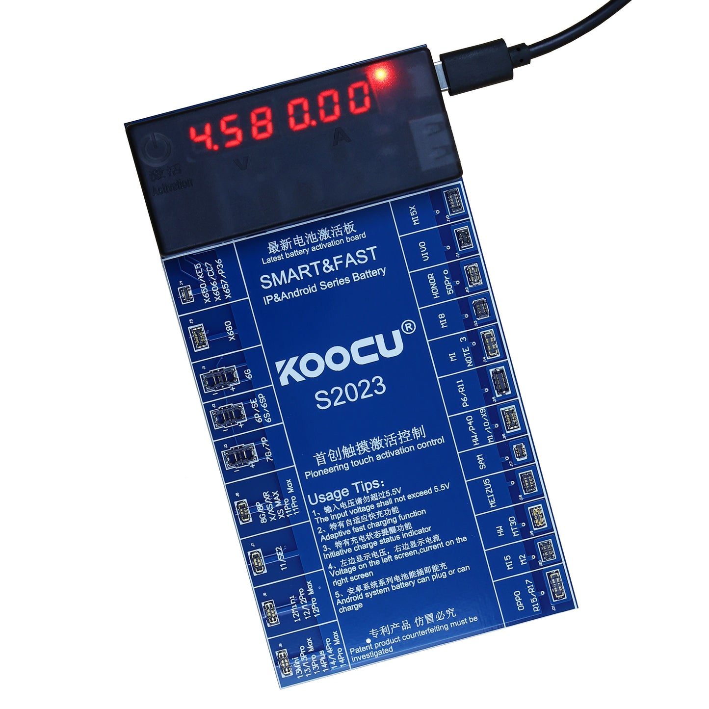 KOOCU S2023 Smart Battery Chip Fixture for iOS, Android, Infinix