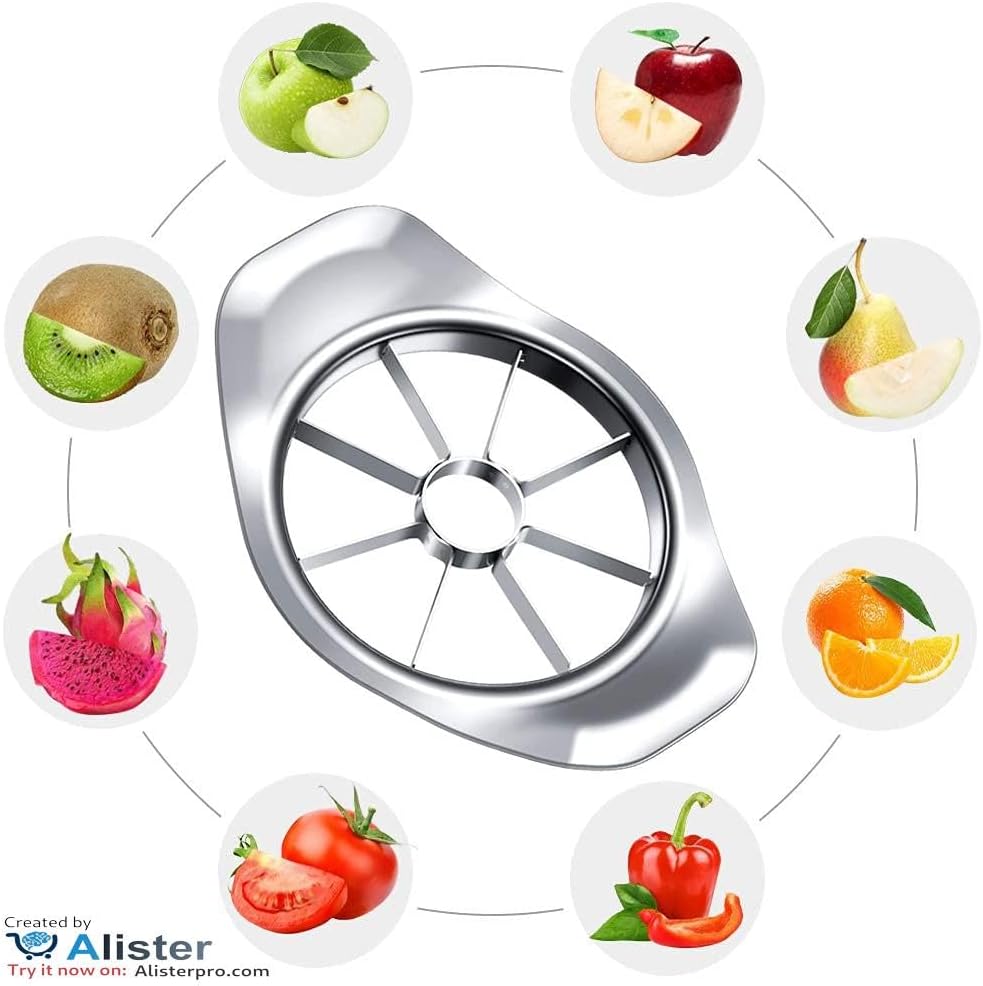 Stainless Steel 3-in-1 Fruit Slicer, Peeler, and Corer – Apple Cutter & Kitchen Gadget
