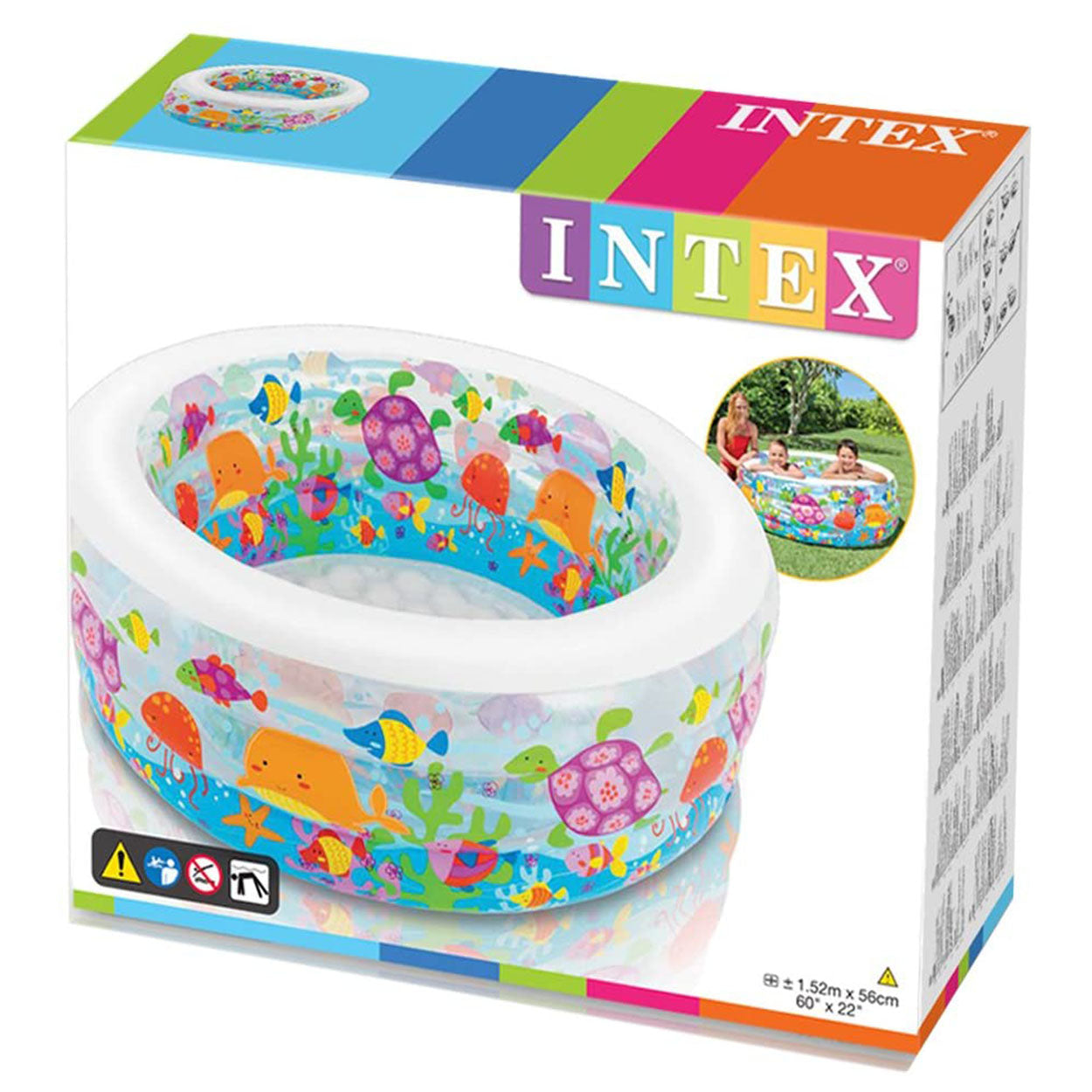 Intex 58480 60" x 22" Little Otter Inflatable Kiddie Pool