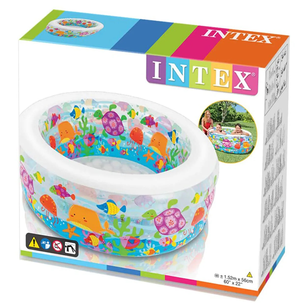 Intex 58480 60" x 22" Little Otter Inflatable Kiddie Pool