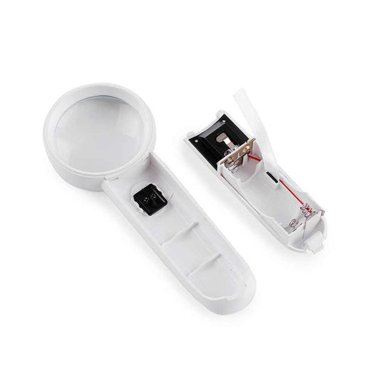 Magnifying Glass 5X Handheld  With 2 LED Lighting Visual Impairment