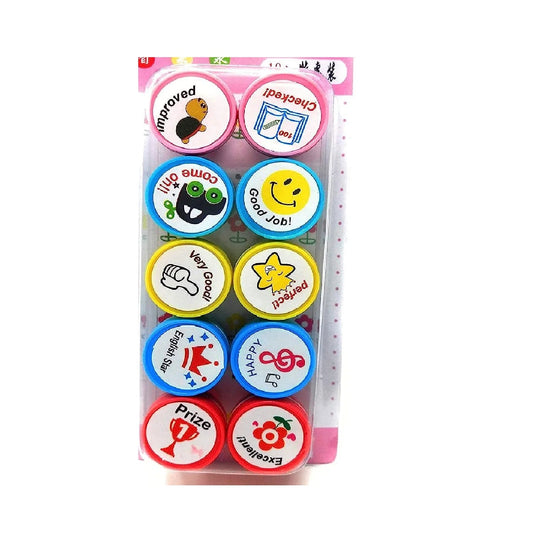 Appreciation Stamps Kids Stamp Set – Pack of 10 Motivational Stamps for Positive Reinforcement