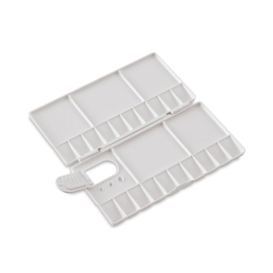 Folding Type Plastic Palette for Painting - Compact Size (20 x 10 cm)