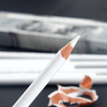 Pack of 3 White Charcoal Pencils - For Sketching And Drawing - Shading