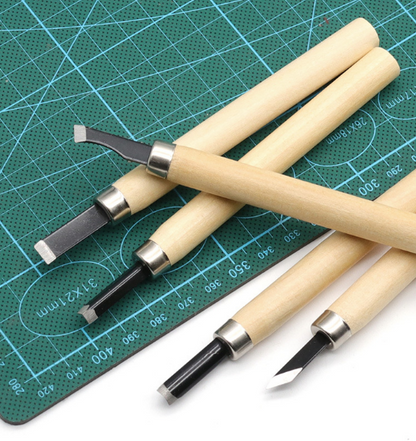12-Pcs Chisel Wood Carving Tool Set for Artists - Carving & Sculpting