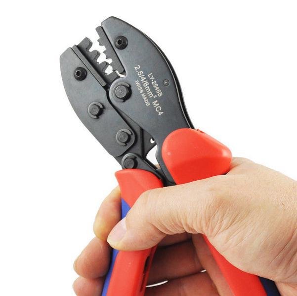 MC4 Photovoltaic Cable, CM4 Connector, and LY-2546B Crimping Tool for Solar Clamp Terminal Installation