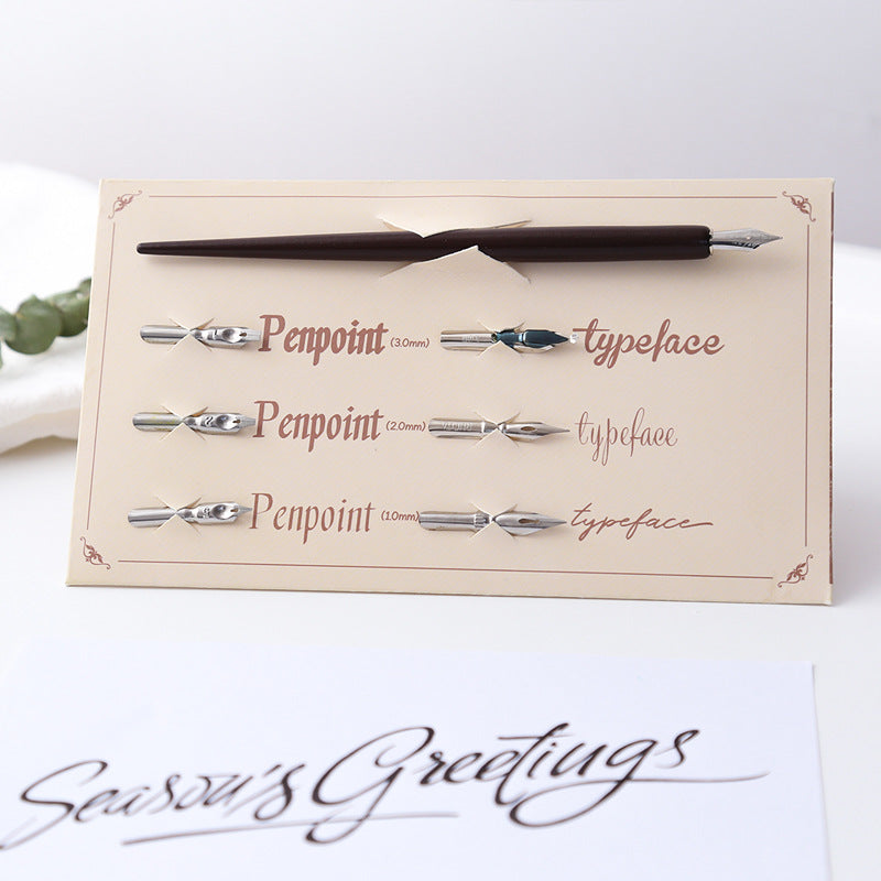 7-Style Penpoint Calligraphy Pen Set for Precision Writing, Drawing, and Lettering.
