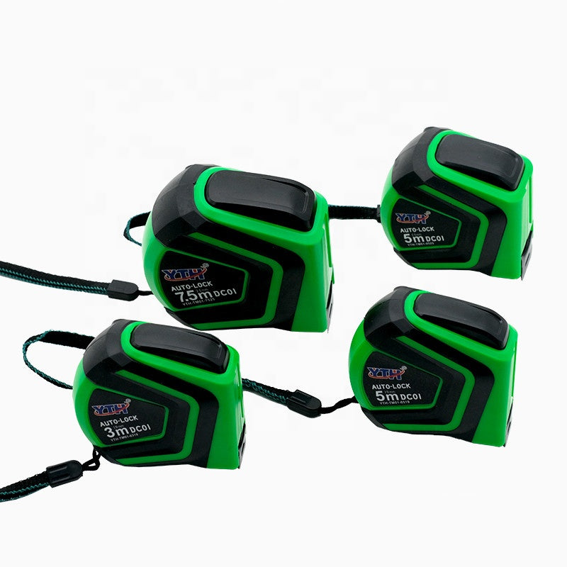 YTH Retractable Measuring Tape - Nylon Coated, Smooth Sliding, 3m, 5m, and 7.5m for DIY & Professional Use