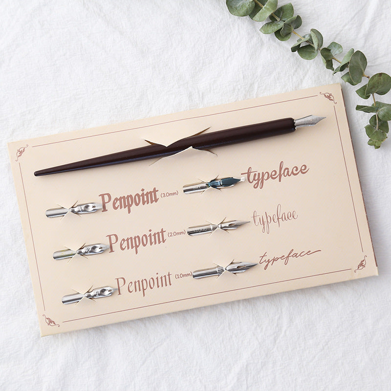 7-Style Penpoint Calligraphy Pen Set for Precision Writing, Drawing, and Lettering.