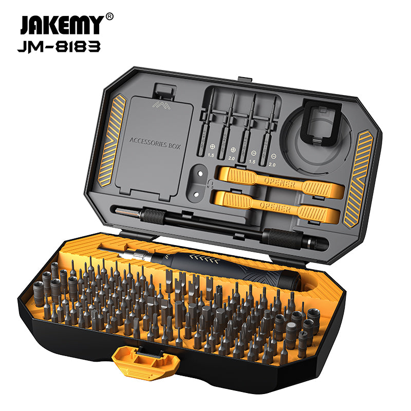 JM-8183 145-in-1 DIY Repair Tool Kit – Magnetic Bits Mini Precision Screwdriver Set for Electronics Repair