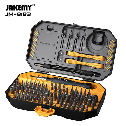 JM-8183 145-in-1 DIY Repair Tool Kit – Magnetic Bits Mini Precision Screwdriver Set for Electronics Repair