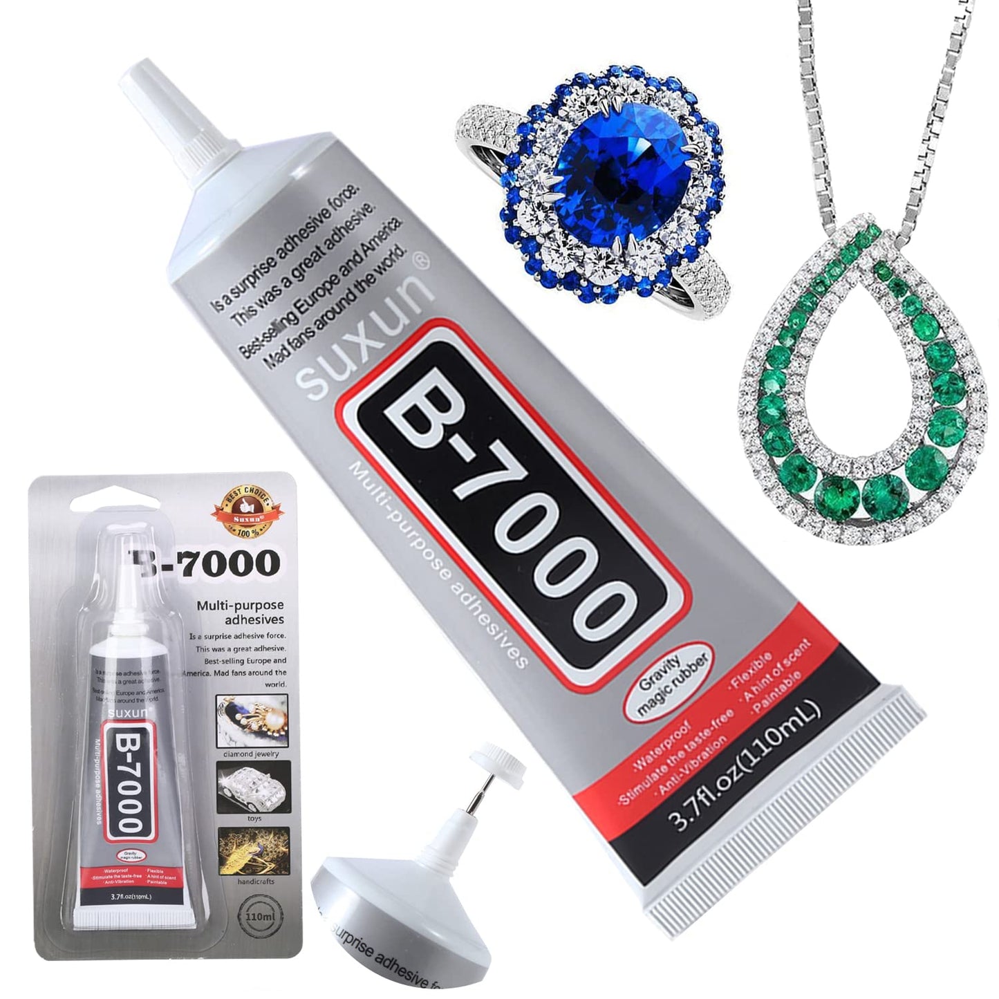 110ml B-7000 Multi-Purpose Adhesive Glue for Touch Screen Cell Phone Repair & DIY Projects