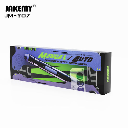 JAKEMY Y07 Mini Wireless Magnetic Cordless USB-C Electric Screwdriver Set for Laptop Repair