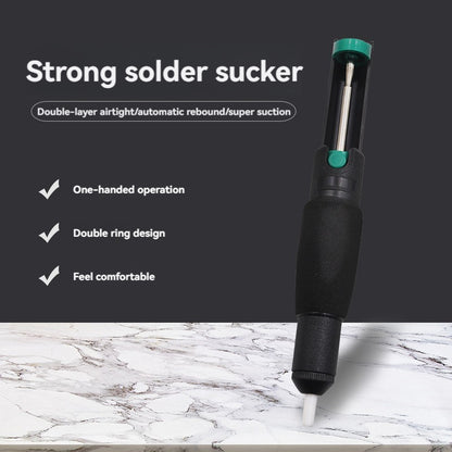 Desoldering Pump ORIGINAL 35 CM-HG with Guard, High Suction Power, Lightweight Solder Sucker - Metal Alloy