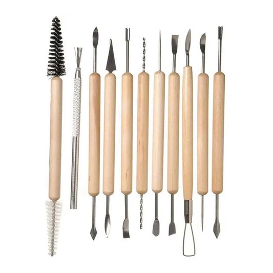 11 Pcs Pottery Clay Carving Tool Set for Sculpture, Polymer Clay and Ceramics