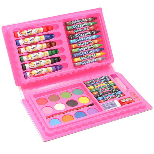 42-Piece Art Set for Kids – Crayons, Pastels, Markers, and Color Pencils