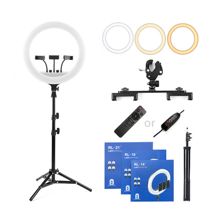14-21 Inch LED Ring Lights for Photography & Beauty with Tripod Stand – RL18, RL21, Big Beauty Makeup Lights for TikTok & Content Creators