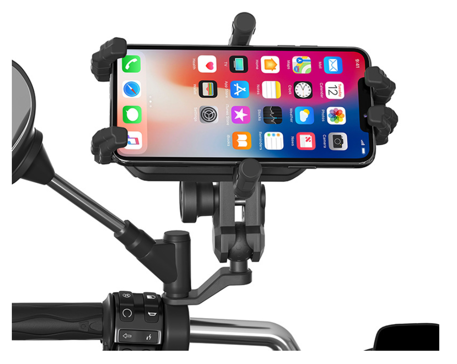 Zontes ZT 350-E / 350-K Scooter Mobile Phone Holder & Navigation Bracket with Shock Absorption (Code 2914)