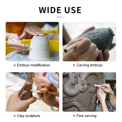 11 Pcs Pottery Clay Carving Tool Set for Sculpture, Polymer Clay and Ceramics