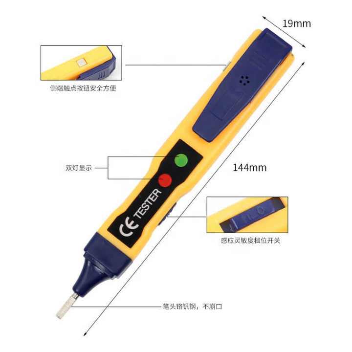 Non-Contact Multi-Function Stylus with Breakpoint Detection for Electricians