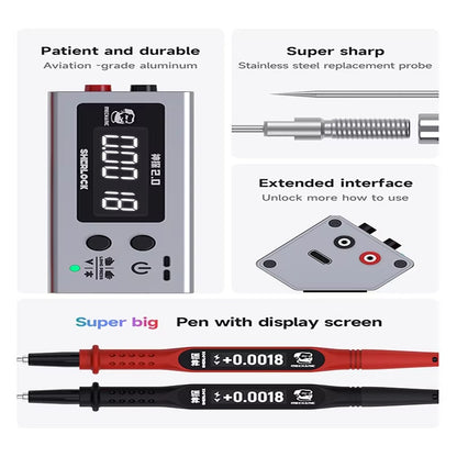 MECHANIC Sherlock V2.0 Visual Pen Smart Digital Multimeter with LCD Internal Screen for Auto Testing