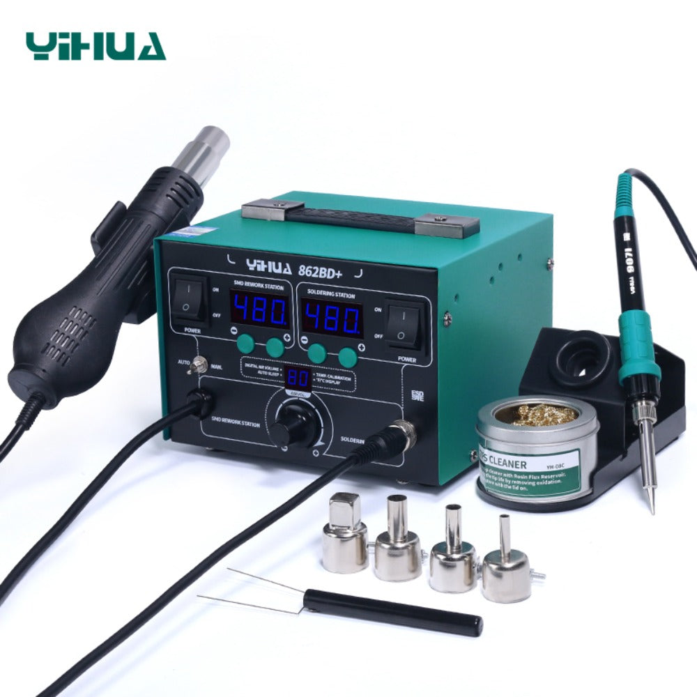 Adjustable Temperature & Air Volume BGA Rework Station with ESD Protection