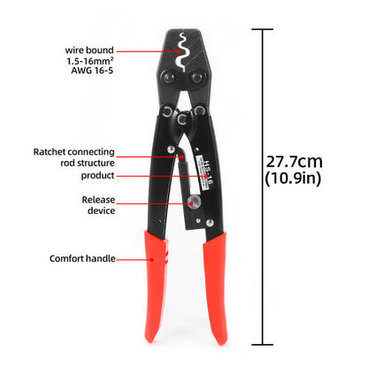 Professional Electrical Crimping Pliers with Safety Lock: Secure and Precise Wire Connections