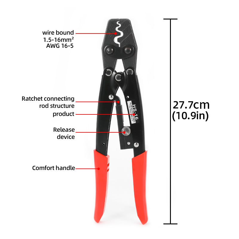 Professional Electrical Crimping Pliers with Safety Lock: Secure and Precise Wire Connections