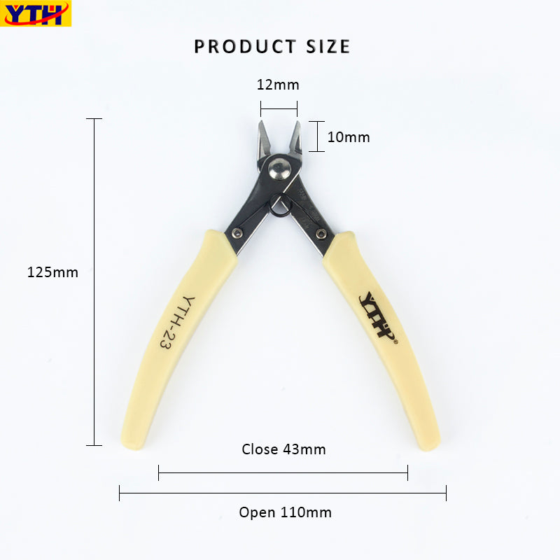 YTH-23 Diagonal Side Cutting Pliers: Precision Tool for Cutting Small Cables and Wires