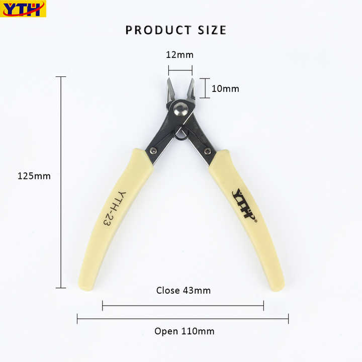 YTH-23 Diagonal Side Cutting Pliers: Precision Tool for Cutting Small Cables and Wires