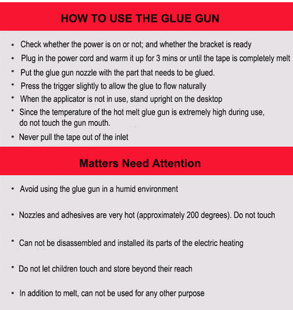2-in-1 Hot Glue Gun with Fast Heat-Up, Dual 60W/100W Modes, Anti-Drip Nozzle, and Heat-Resistant Cap – Perfect for Home, Office & Industrial Use
