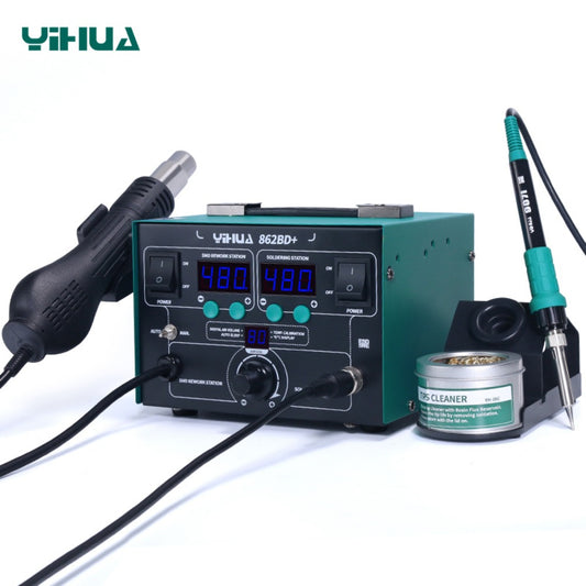 Adjustable Temperature & Air Volume BGA Rework Station with ESD Protection