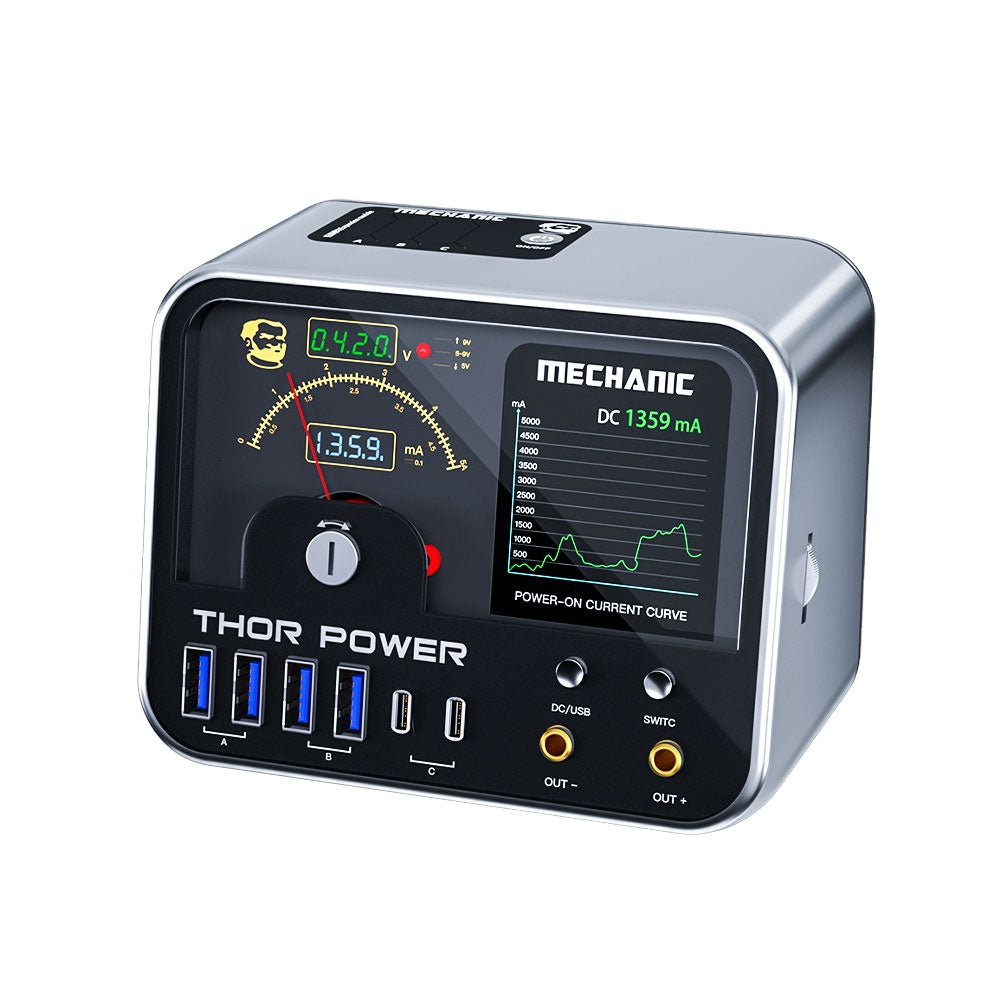 MECHANIC THOR POWER Intelligent Digital Diagnostic Power Supply Lot - Adjustable DC Regulated Power Supply for Programming & Diagnostics
