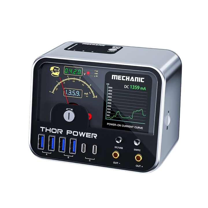 MECHANIC THOR POWER Intelligent Digital Diagnostic Power Supply Lot - Adjustable DC Regulated Power Supply for Programming & Diagnostics