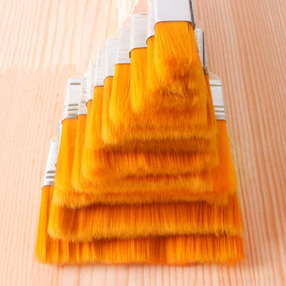 12 Different Nylon Gesso Brushes for Artists - Versatile Painting Tools