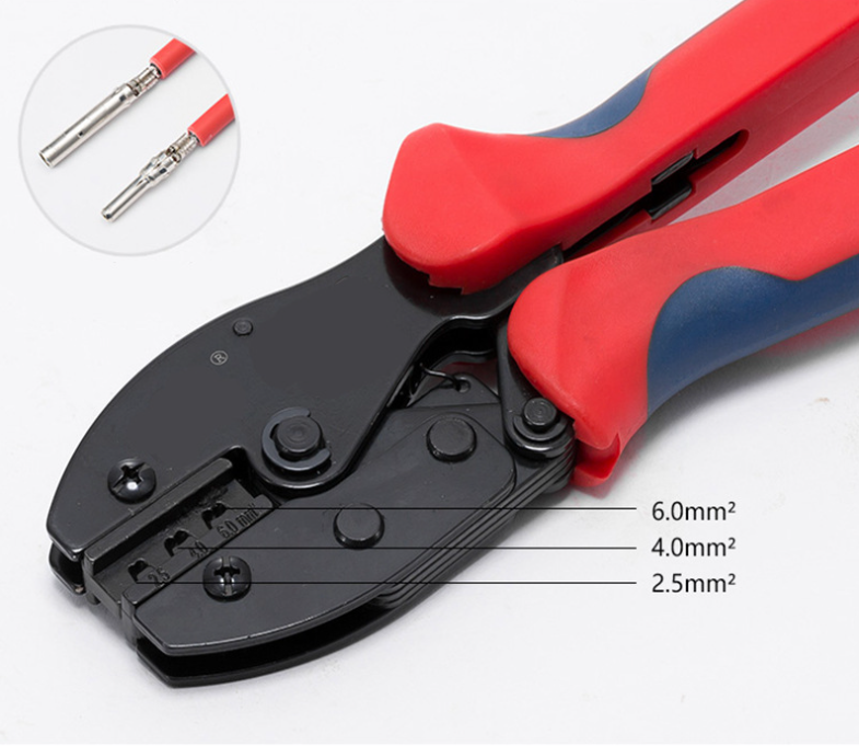 MC4 Photovoltaic Cable, CM4 Connector, and LY-2546B Crimping Tool for Solar Clamp Terminal Installation