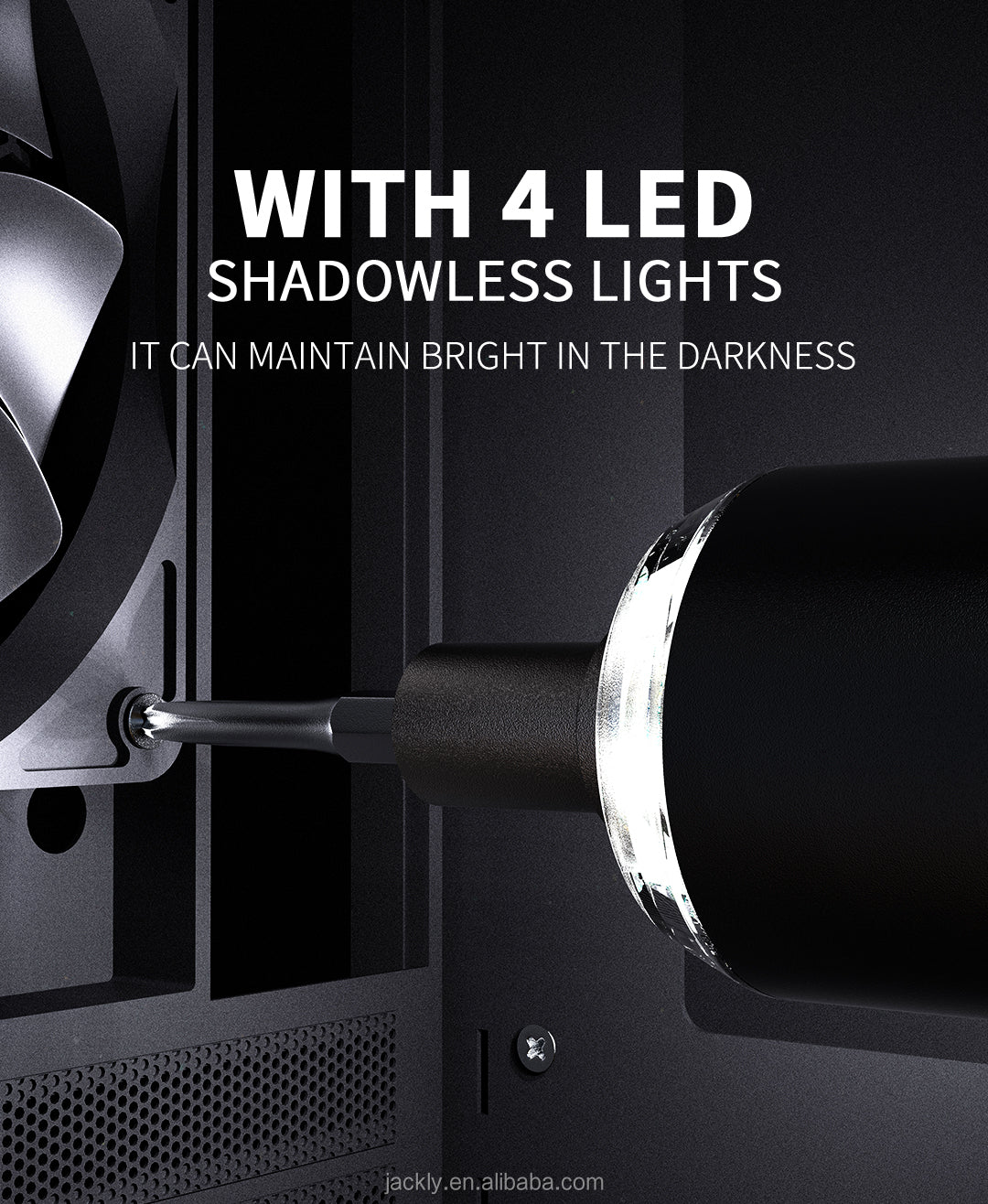 25-in-1 Electric Precision Screwdriver Set with 21 Magnetic Bits & 4 LED Lights for Electronics Repair