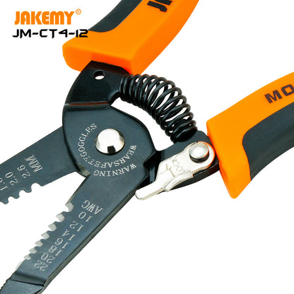 JAKEMY Professional Wire Cutter & Electric Wire Stripper for DIY Home Appliance Repairs