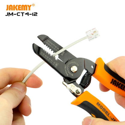 JAKEMY Professional Wire Cutter & Electric Wire Stripper for DIY Home Appliance Repairs