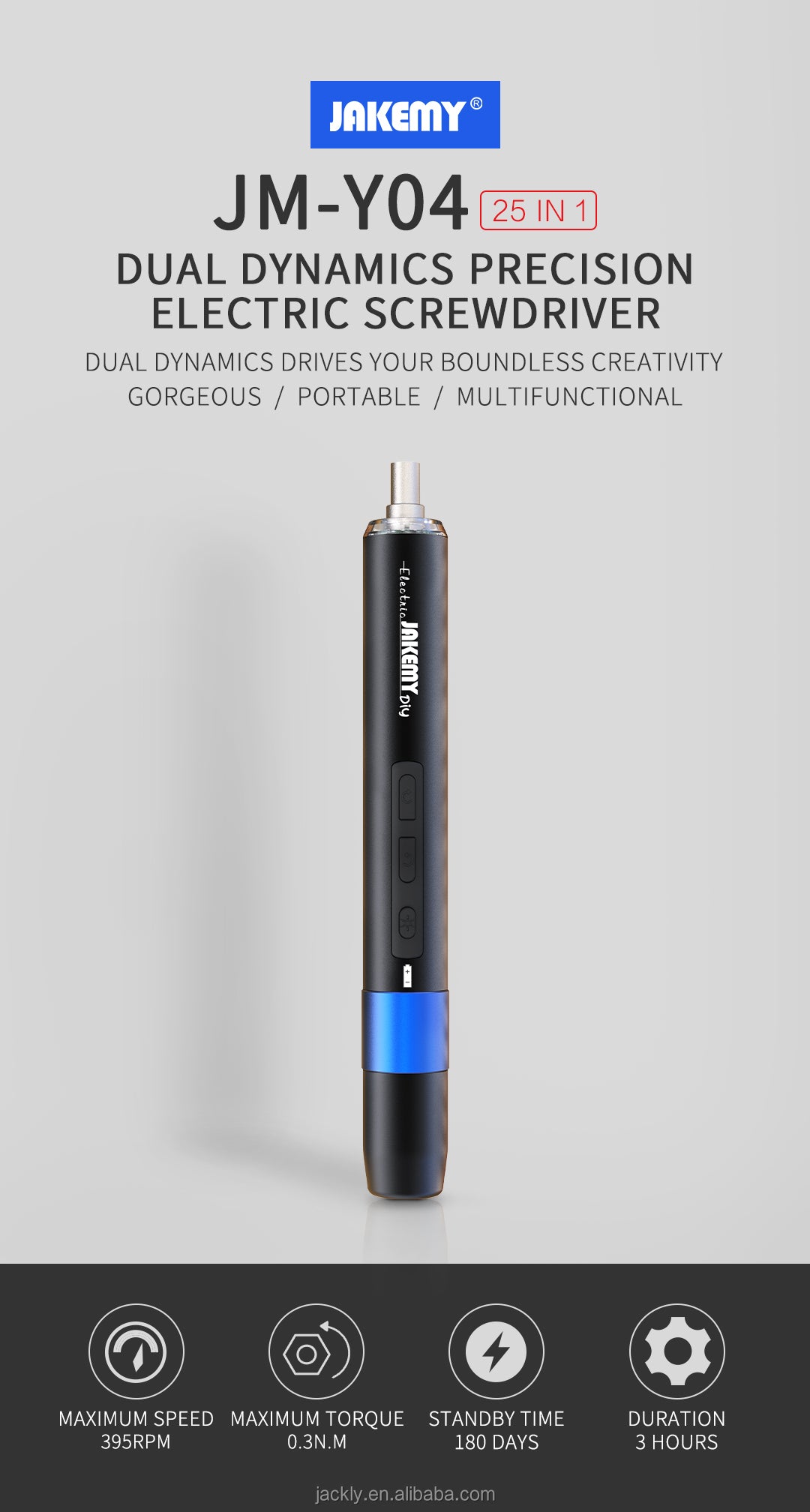25-in-1 Electric Precision Screwdriver Set with 21 Magnetic Bits & 4 LED Lights for Electronics Repair