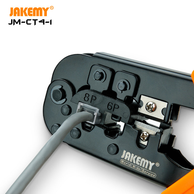 JAKEMY Wholesale Network Hand Tools – Durable Stainless Steel Pliers for Wire Cable Crimping, OEM & ODM