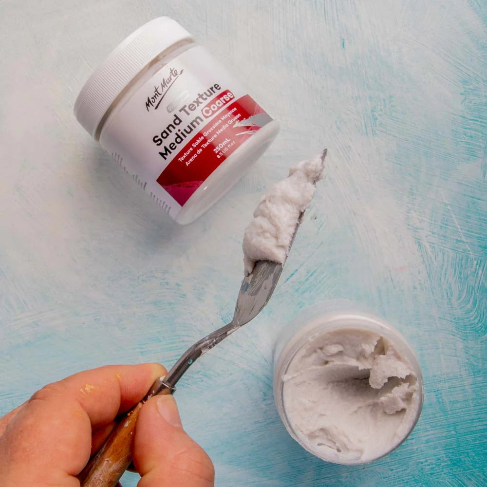 Mont Marte Coarse Sand Texture Medium 250ml: Ideal for Texturing and Creative Art Projects
