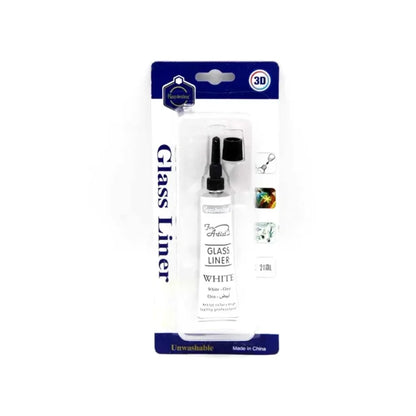 21ml Glass Liner Painting Tubes – Gold, Silver, White, Black