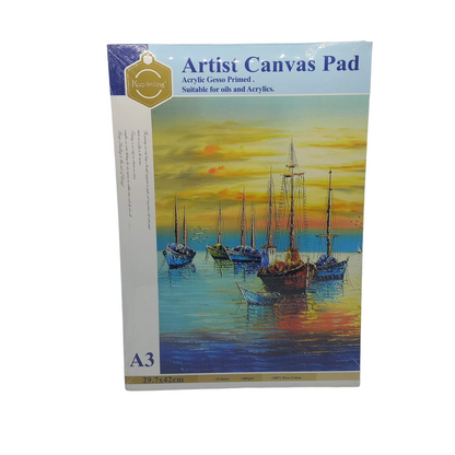 Keep Smiling Canvas Pad for Acrylic & Oil Colors - A3 Size, 280gsm